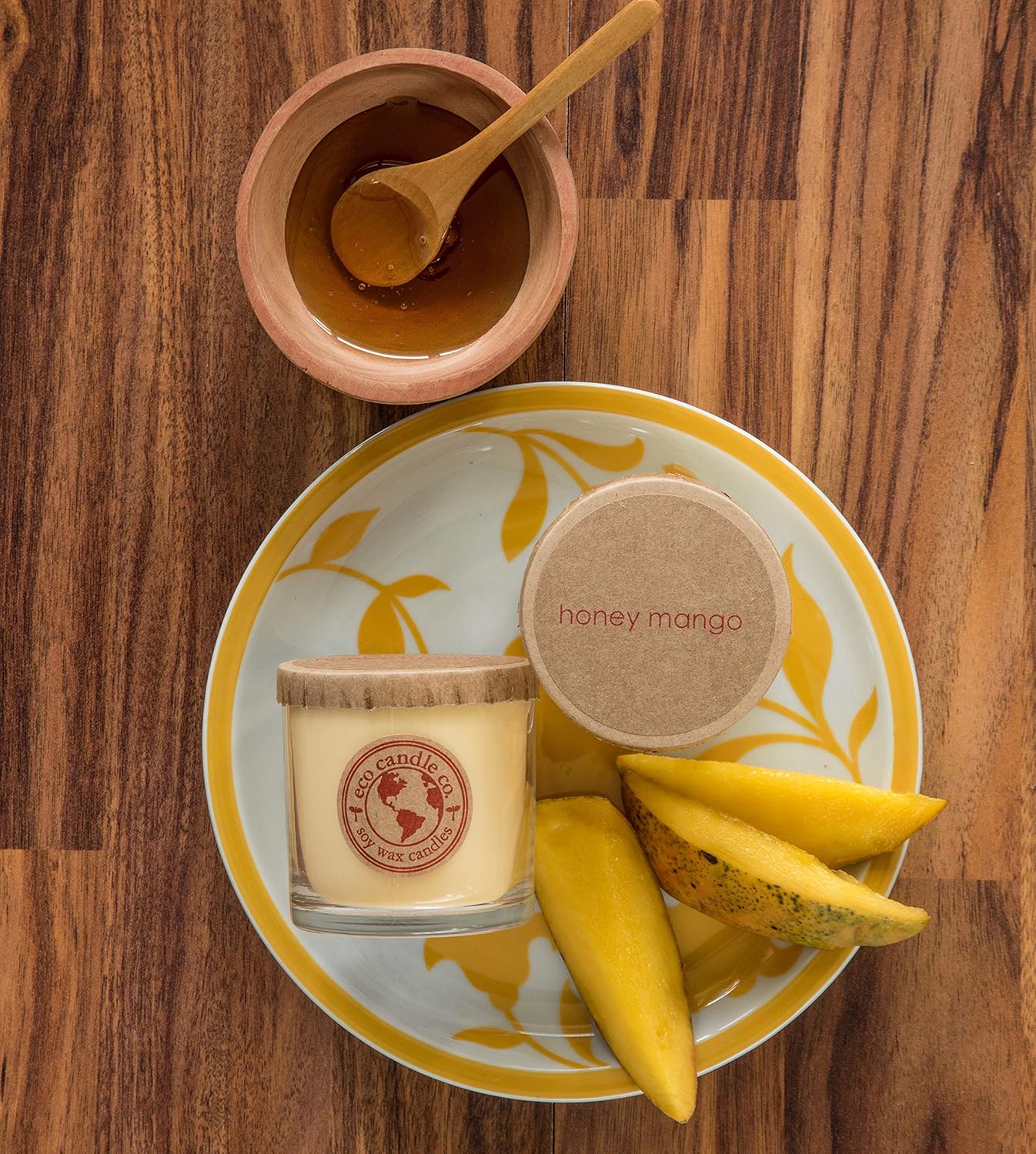 Eco Candle Co. Recycled Candle, Caramel Rum Cake, 6 oz. - Scents of Caramel, Rum, Maple, Almond, Pear, & Vanilla - 100% Soy Wax, No Lead, Kraft Paper Label & Lid, Hand Poured, Midwest Grown Soybeans - Image 5