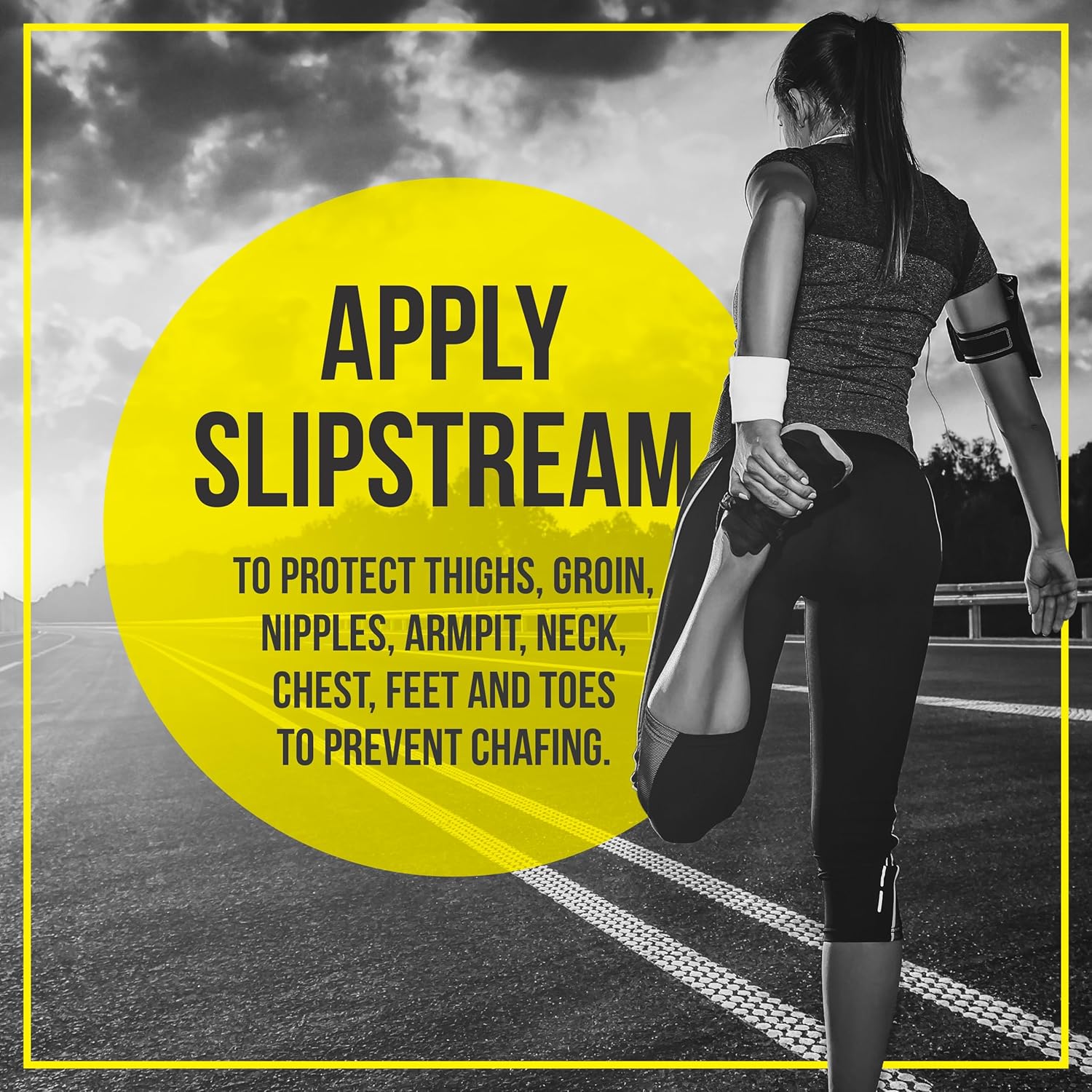 Slipstream Anti Chafing Cream,for Inner Thigh ❘ Anti Friction Chafing Cream, Chafing Gel & Spray Alternative, Skin Healing Relief for Runners & Cycling, Made with Natural Ingredients & Vegan Friendly - Image 4