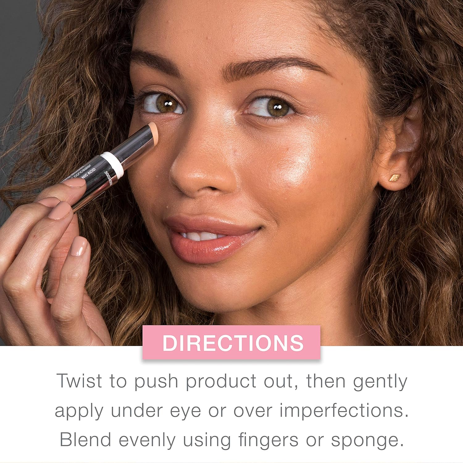Neutrogena Hydro Boost Hydrating Concealer Stick for Dry Skin, Oil-Free, Lightweight, Non-Greasy and Non-Comedogenic Cover-Up Makeup with Hyaluronic Acid, 40 Medium, 0.12 Oz - Image 5