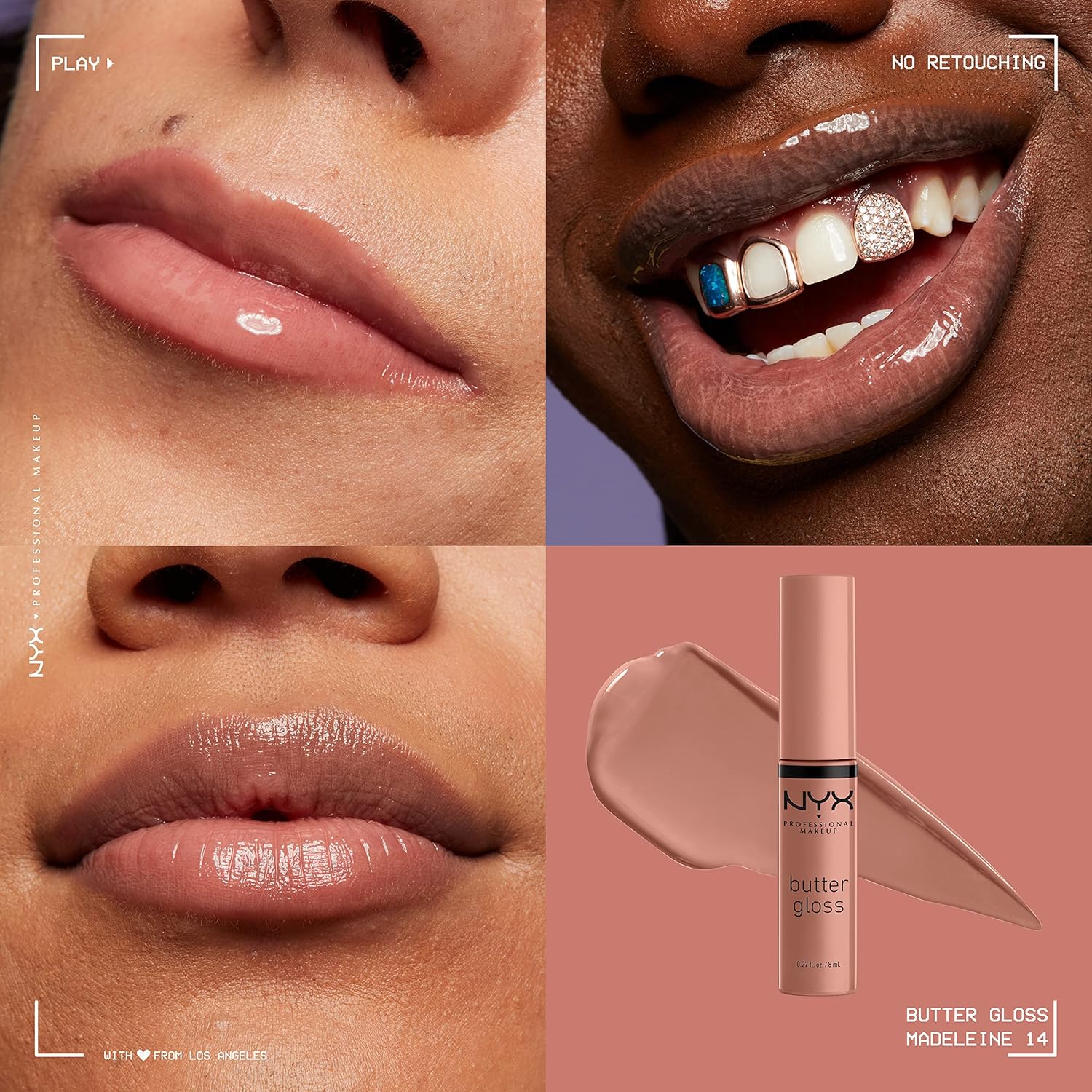 NYX PROFESSIONAL MAKEUP London Soft Matte Lip Cream & Madeleine Butter Gloss - Mid-Tone Lip Colors - Image 7