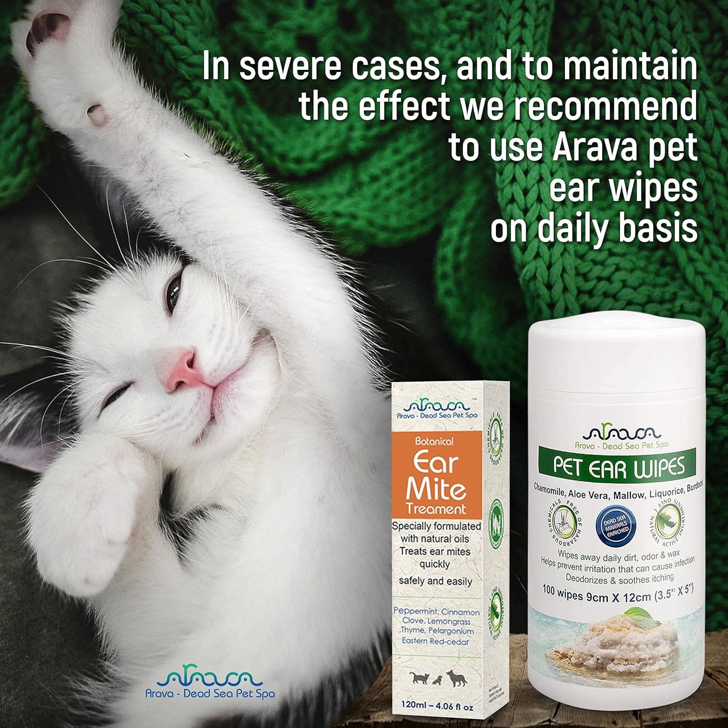 Arava Natural Ear Mite Treatment for Cats and Dogs - Effective Ear Cleaning Drops for Cat and Dog Ear Mites and Prevent Infections - NOT for Cats Under 13 LBS & Puppies Under 9 Months - Image 9