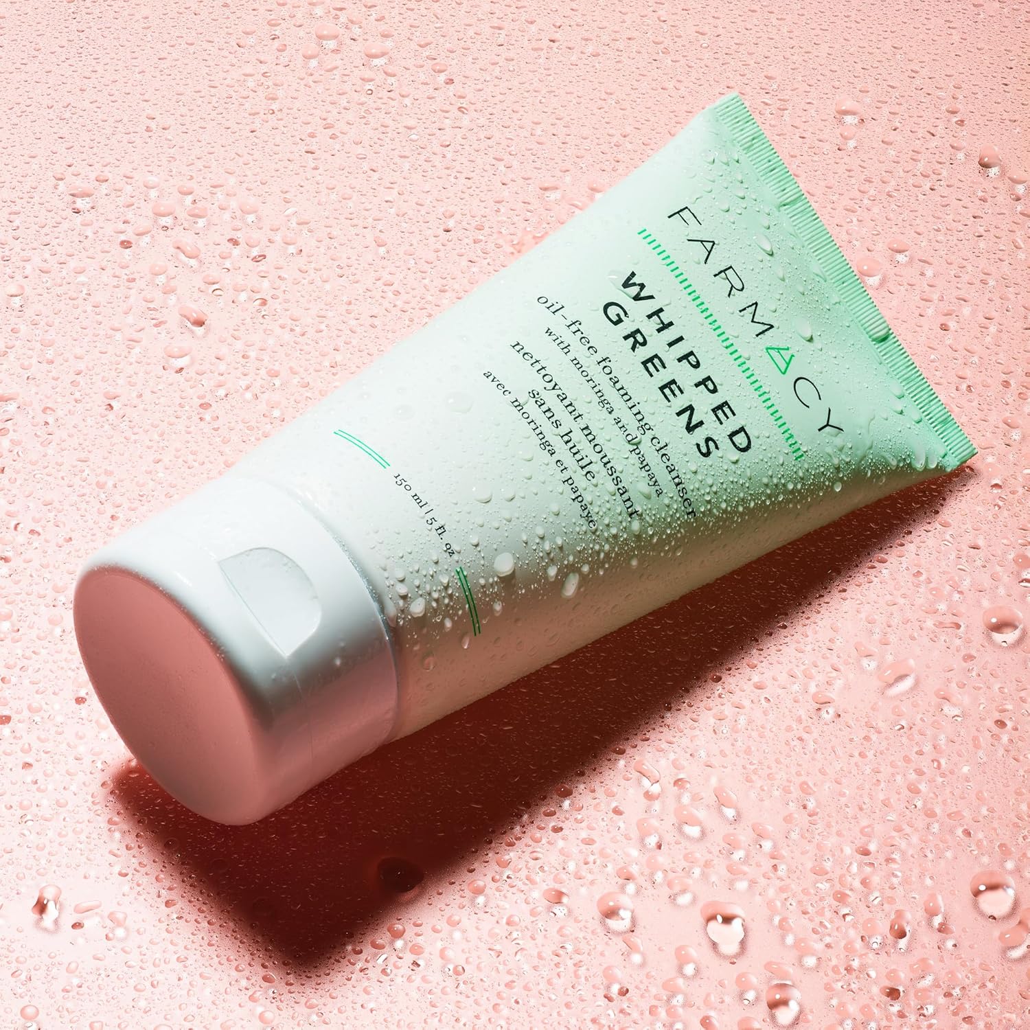 Farmacy Foaming Face Wash for Oily Skin - Whipped Greens Oil-Free Gentle Facial Cleanser + Exfoliator - Infused with Green Clay to Remove Impurities, Control Oil + Maintain Skin Hydration (150ml) - Image 6