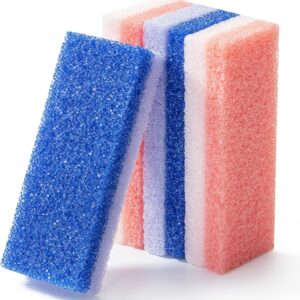 Slick- Pumice Stone for Feet Callus Remover, 4 Pack, 2 Colors, Foot Scrub for Pedicure, Foot Stone Pumice, Callus Remover for Feet, Foot Callus Remover, Feet Scrubber Dead Skin, Foot Pumice Stone