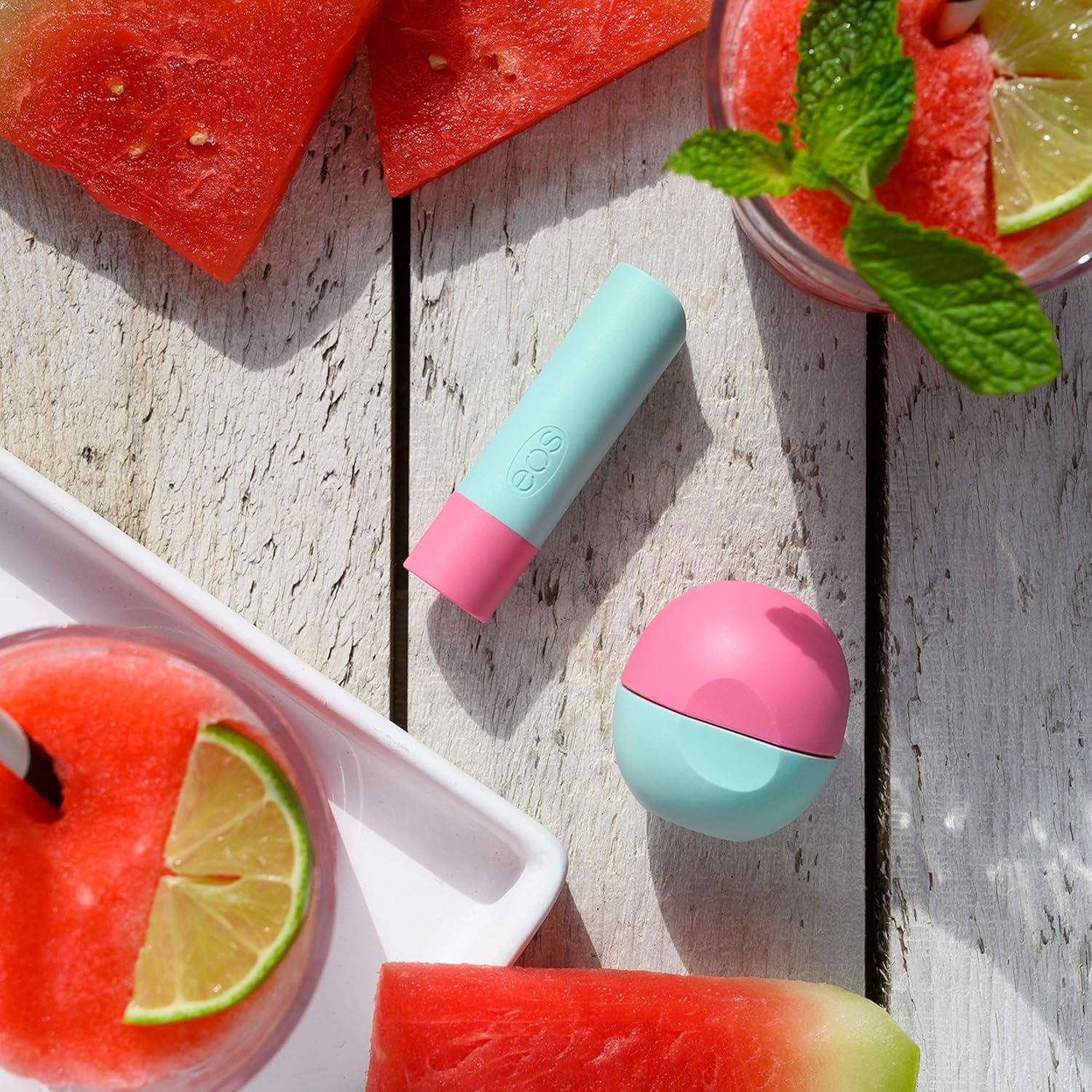 Eos FlavorLab Watermelon Frosé Lip Balm Stick and Sphere 2 Count Natural Shea - Image 3