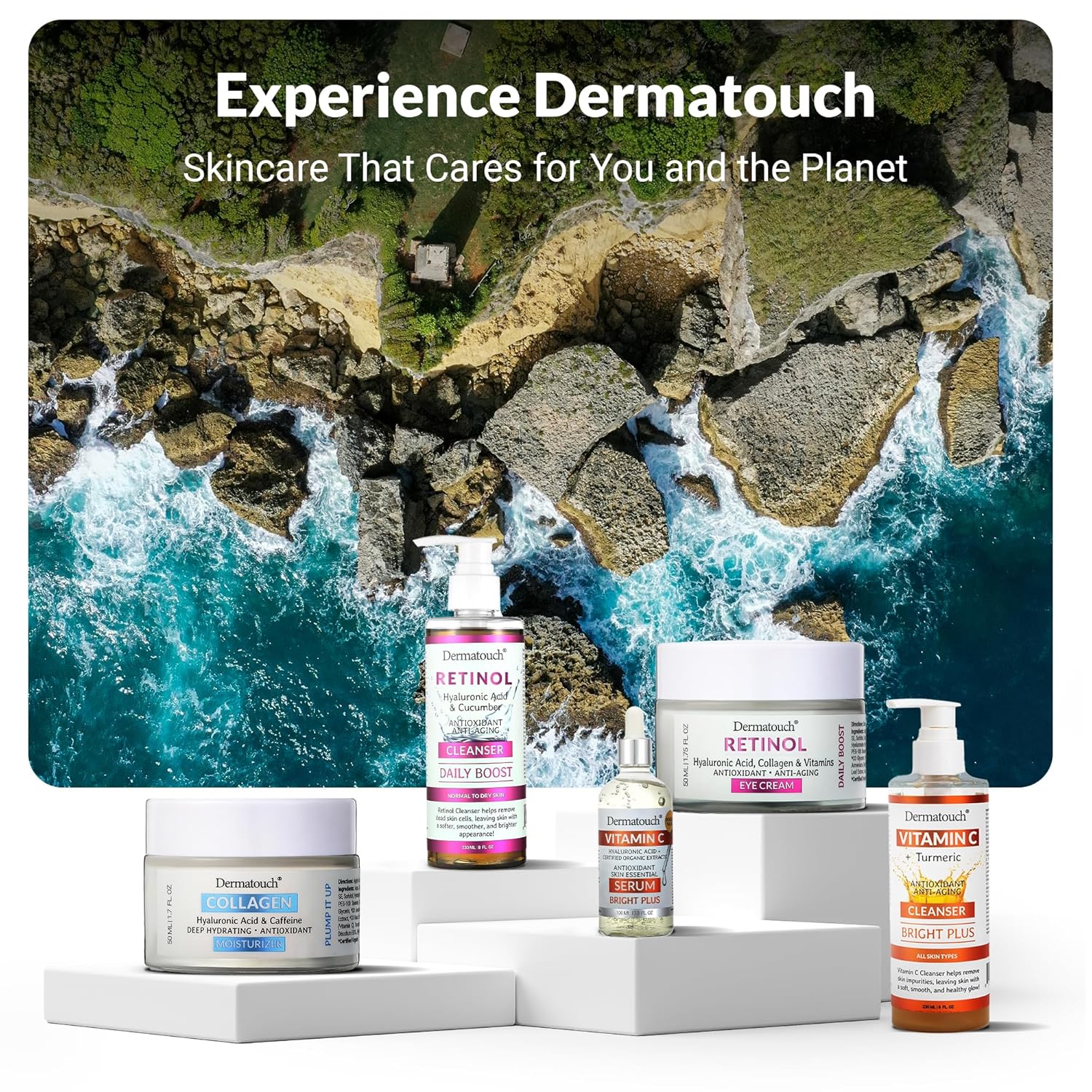 DERMATOUCH Retinol Face Cleanser 8 oz with Hyaluronic Acid, Cucumber and Vitamins - Image 7