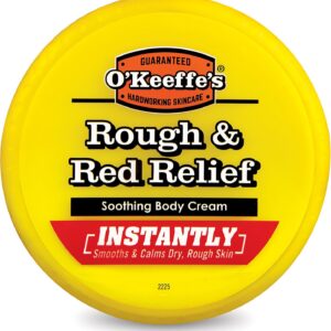 O'Keeffe's Rough & Red Relief Soothing Body Cream for Rough and Bumpy Skin, 8.0 Ounce, Jar, (Pack of 1)