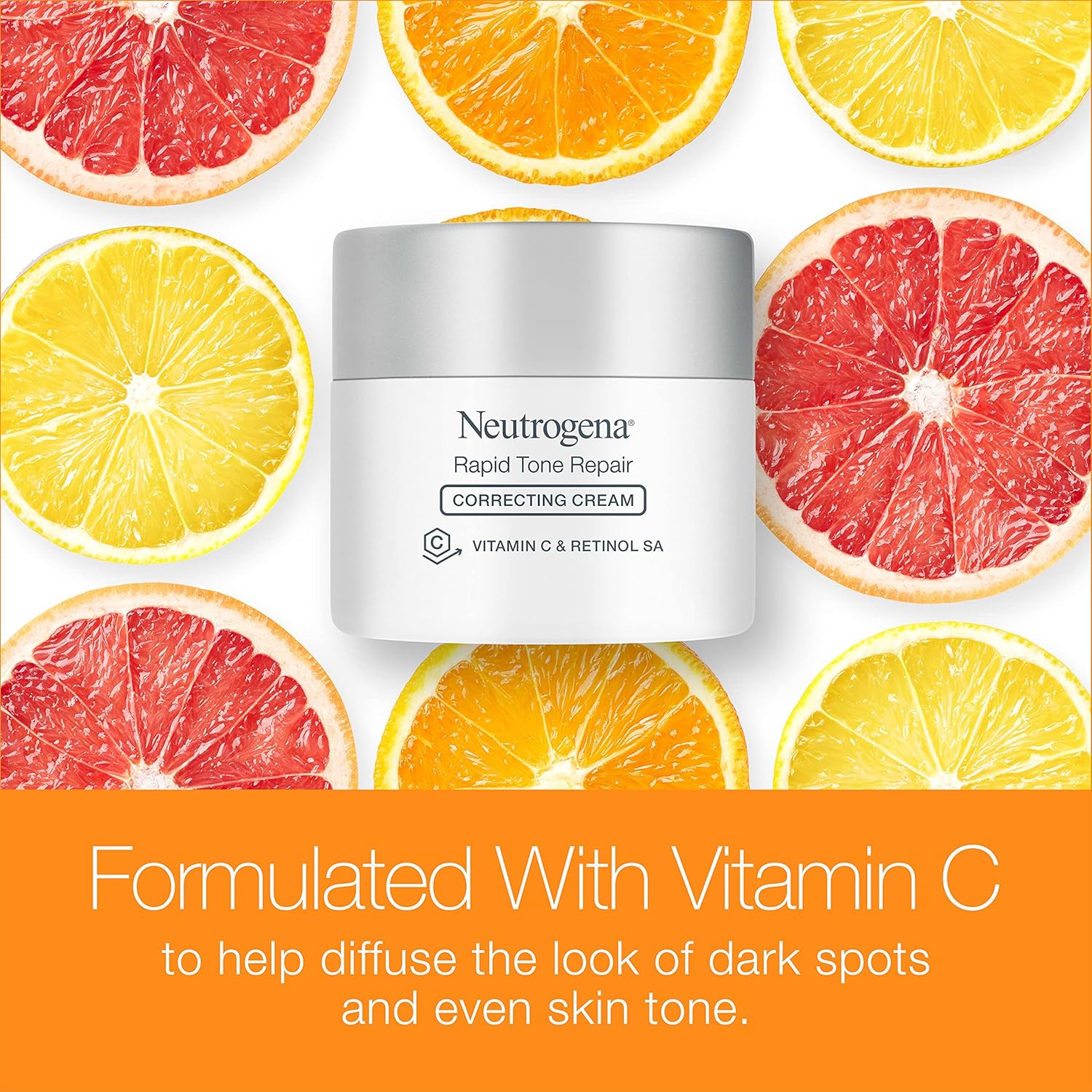 Neutrogena Rapid Tone Repair Retinol Vitamin C Face Moisturizer 1.7 oz Duo Pack - Image 4