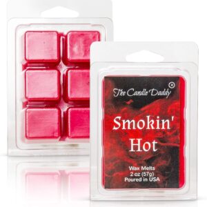 The Candle Daddy Smokin' Hot - Sexy Cinnamon Scented Melt- Maximum Scent Wax Cubes/Melts- 1 Pack -2 Ounces- 6 Cubes Funny Gift