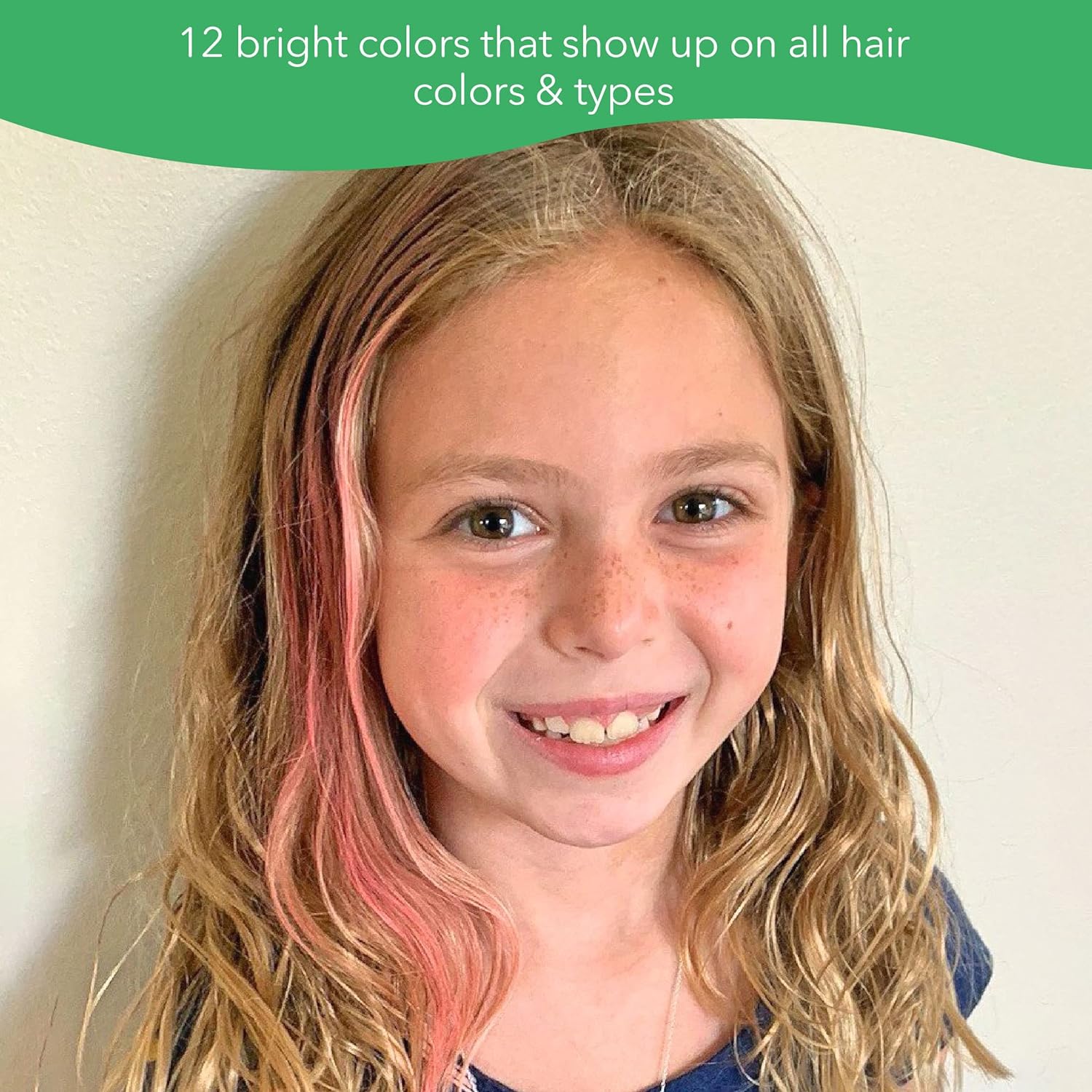 Fresh Monster Temporary Hair Chalk Set 12 Vibrant Colors for All Ages Non-Toxic and Safe - Image 5