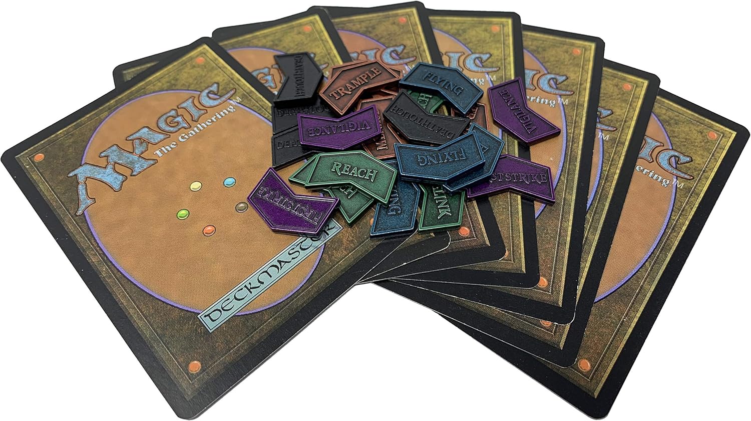 Citadel Black MTG Metal Keyword Counters - Set of 24 Reversible Tokens - Includes Drawstring Pouch, Antique Metal Finish, Designed for MTG TCG Magic: The Gathering Accessory - Image 8