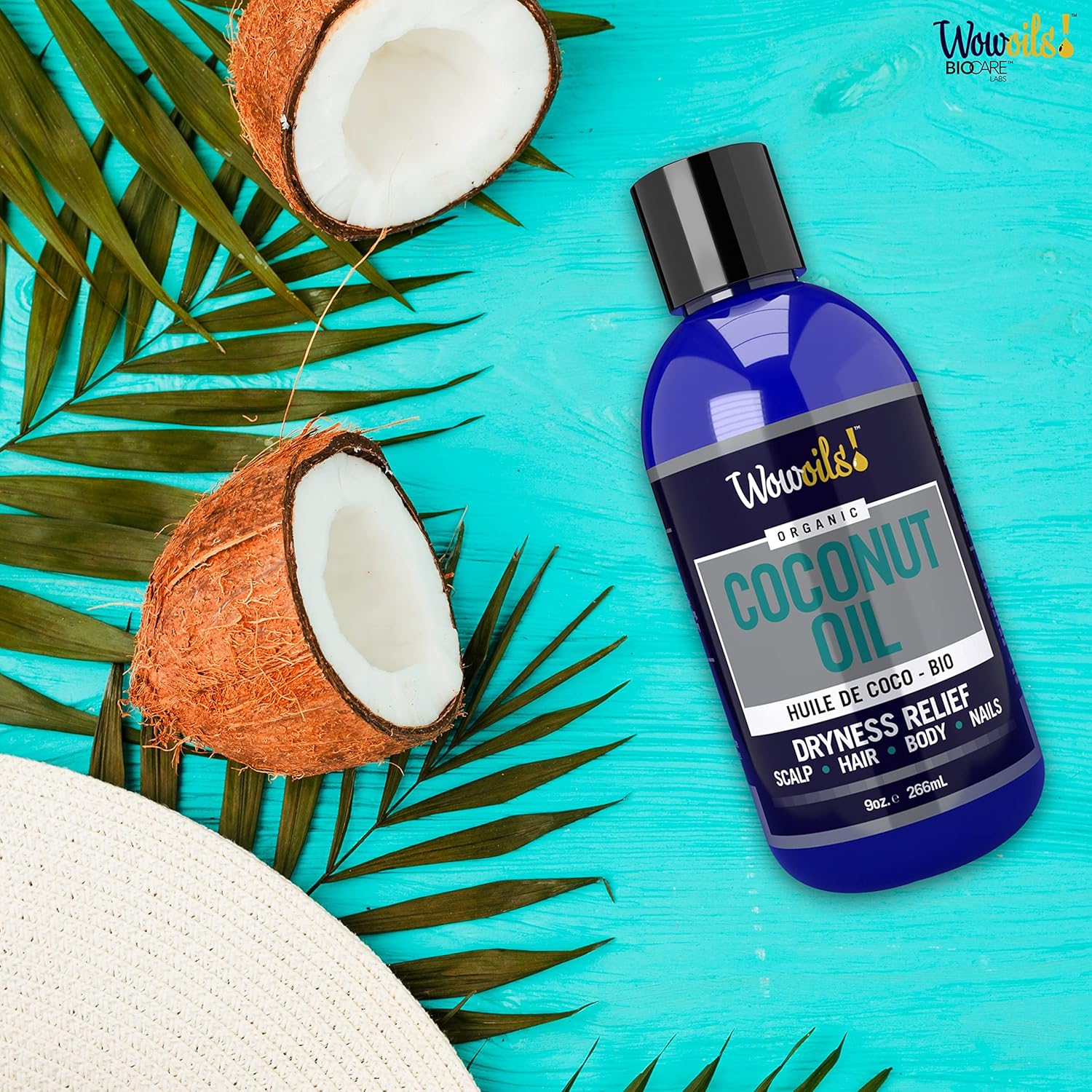 WowOils Natural Coconut Oil Moisturizer 9 Oz for Body Skin Hair Hydration - Image 6