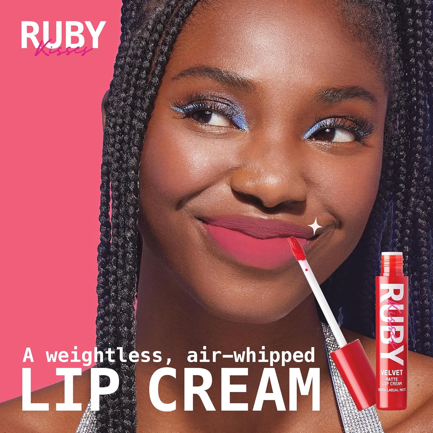 Ruby Kisses Velvet Lip Cream, Matte Finish Lipstick, Rich Color, Long Lasting Lip Stain, Lightweight, Nourishing, Hydration, High Pigment Lip Tint (SCARLET ROUGE) - Image 6