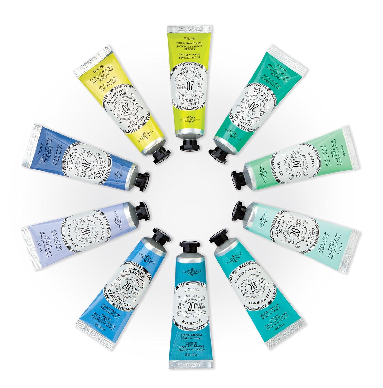 La Chatelaine 1 oz White Grapefruit Shea Butter Hand Cream Travel Size Organic Argan Oil - Image 3