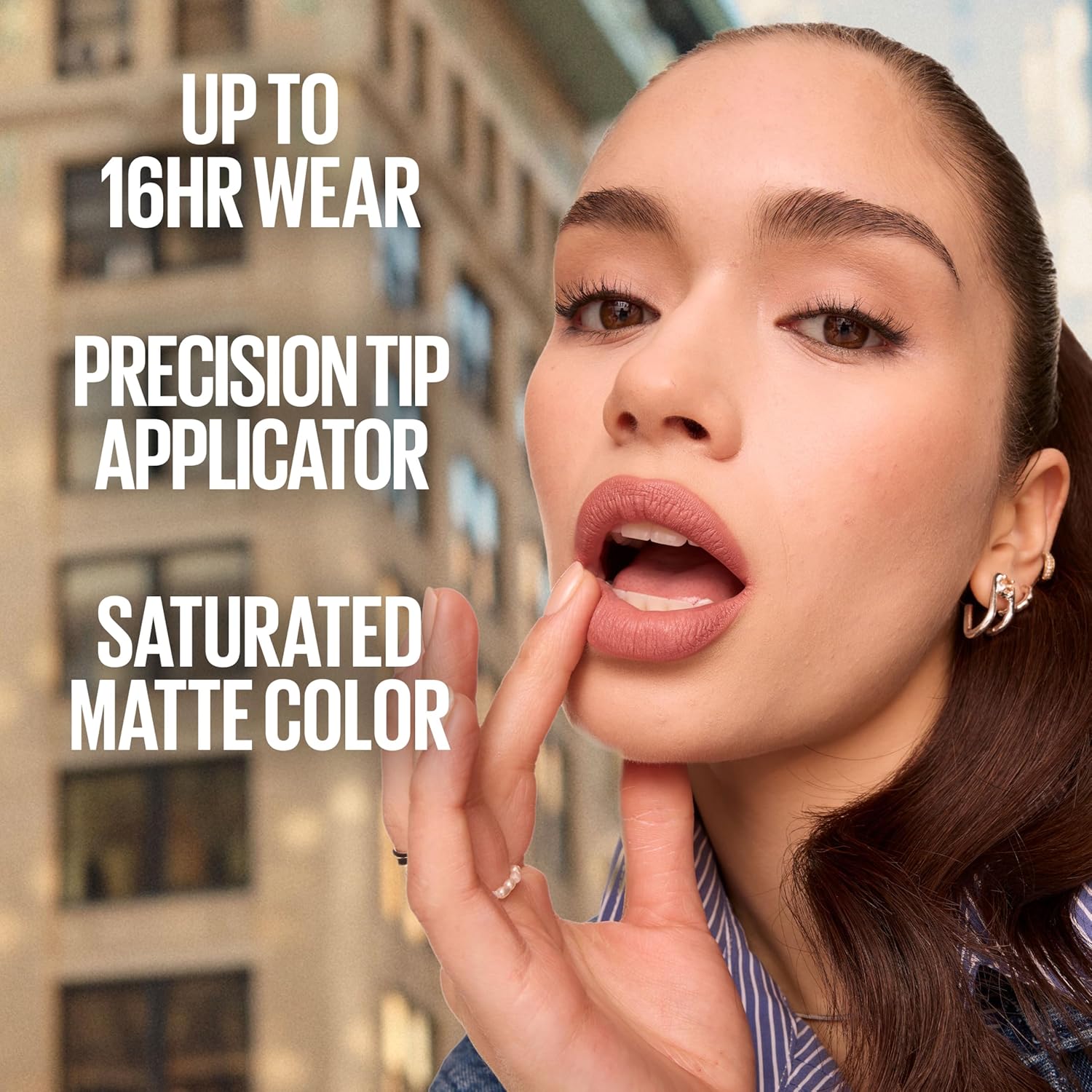 Maybelline SuperStay Matte Ink Liquid Lipstick, Long Lasting High Impact Color, Up to 16H Wear, Thrill Seeker (Matte Black Lipstick) - Image 4