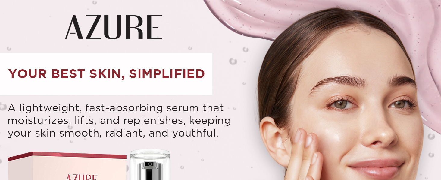 AZURE Retinol & Vitamin E Anti Aging Facial Serum - Lifting, Replenishing & Moisturizing Face Serums