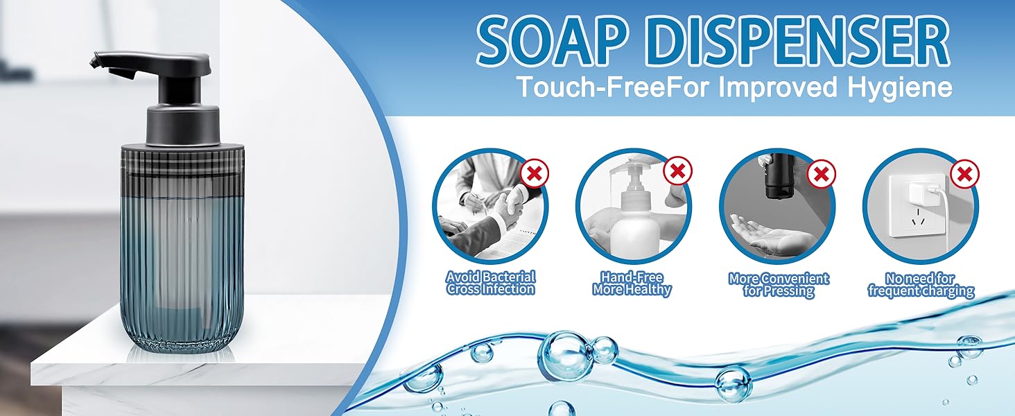 Automatic Touchless Foam Glass Soap Dispenser