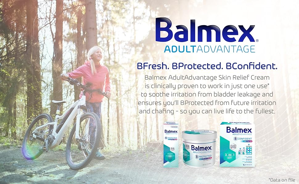 Balmex adult advantage diaper rash cream skin relief cream incontinence bladder chafing barrier