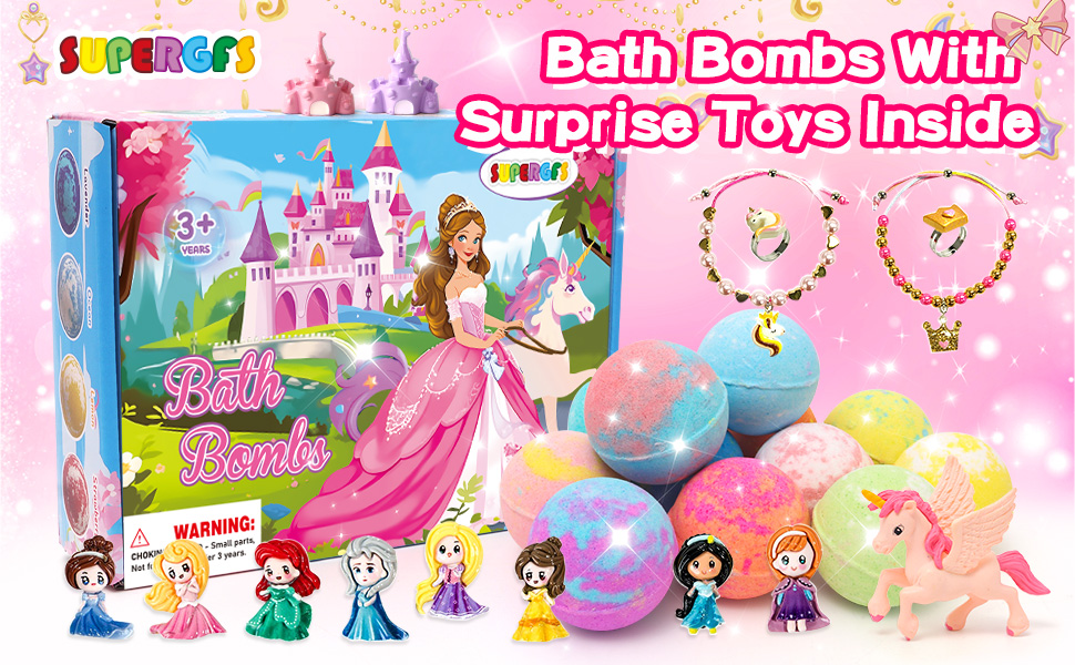 Princess bath bombs