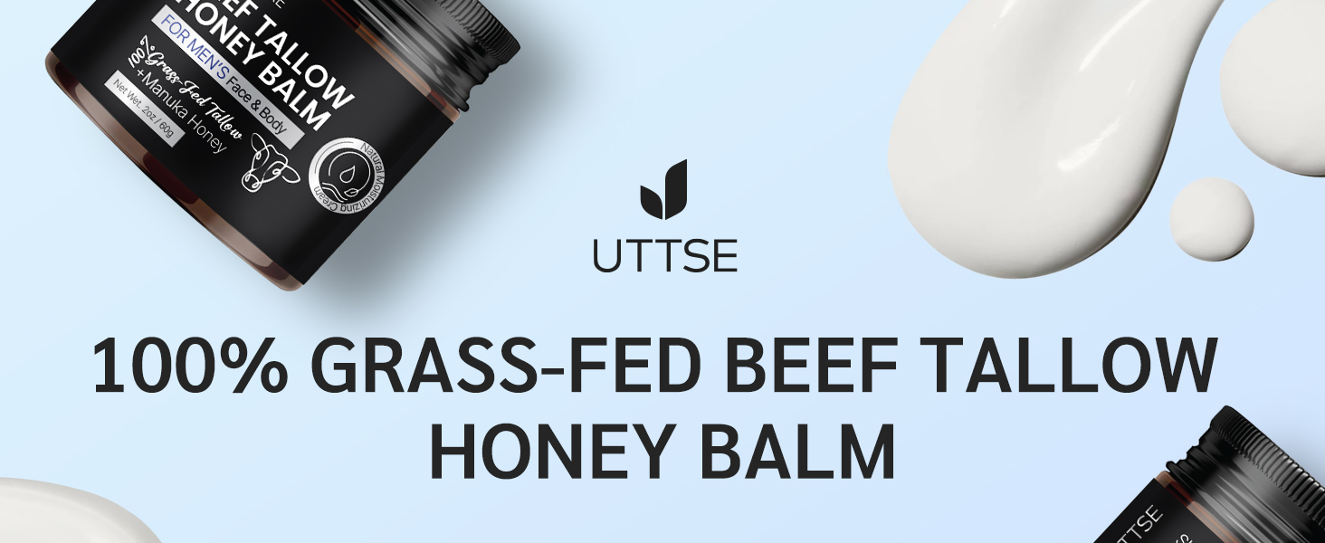 beef tallow⁣ honey balm