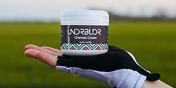 Chamois cream in hand