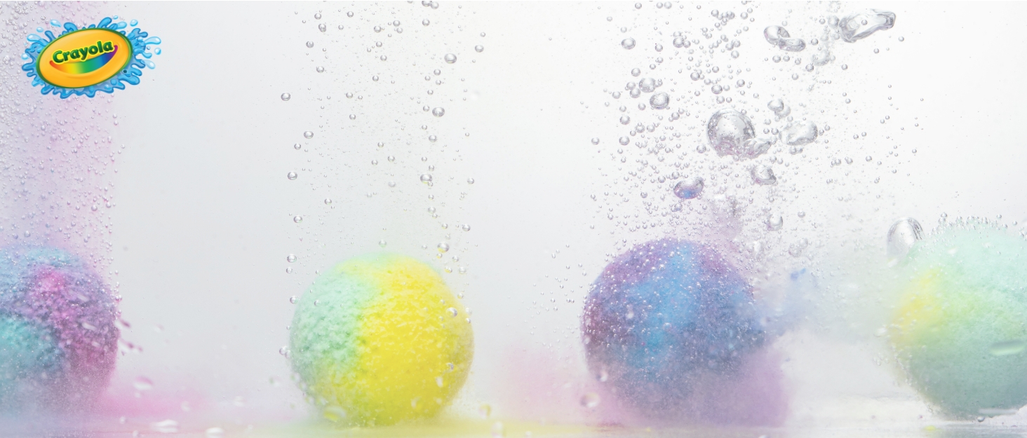 crayola bath bombs fizzing