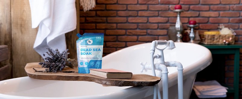 Dead Sea Bath Salts in Use