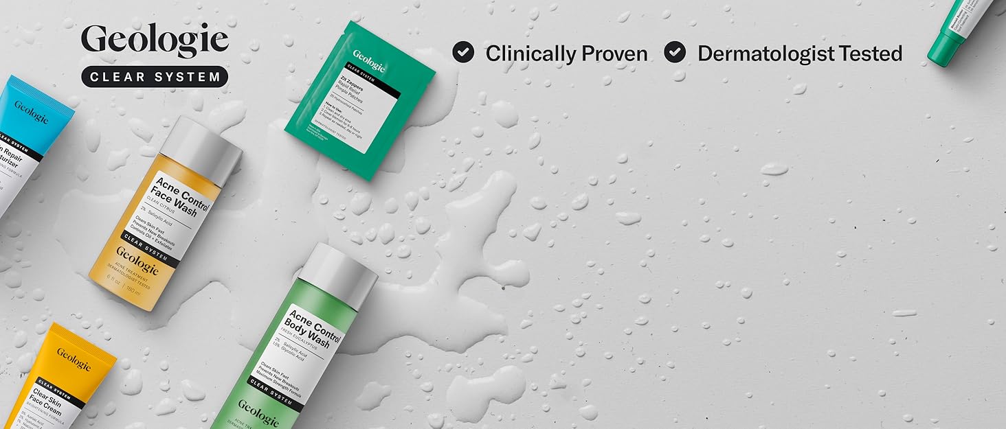 Geologie Skin Repair Moisturizer Face Cream Clear System Retinol