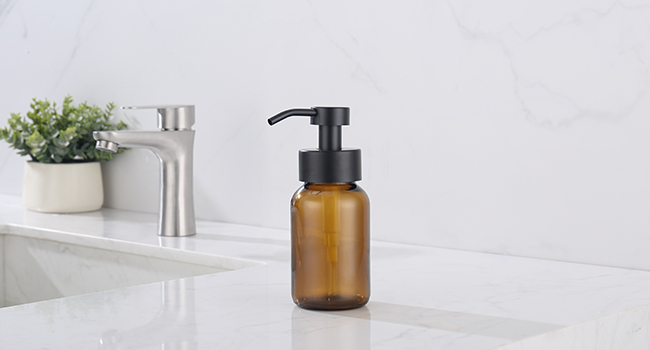 glass soap dispenser