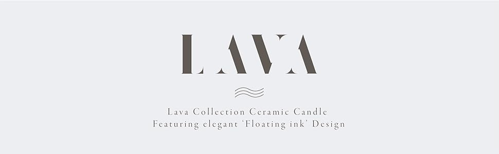 Lava Collection Ceramic Candle