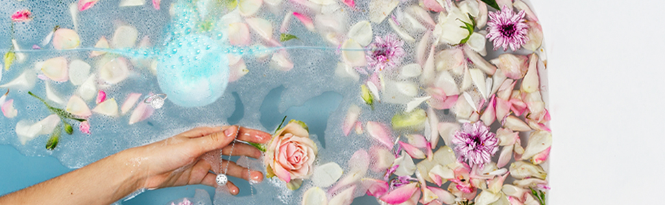 Bath bombs towels salts with surprise rings fresh handmade jewelry inside oil fizzy fun scents