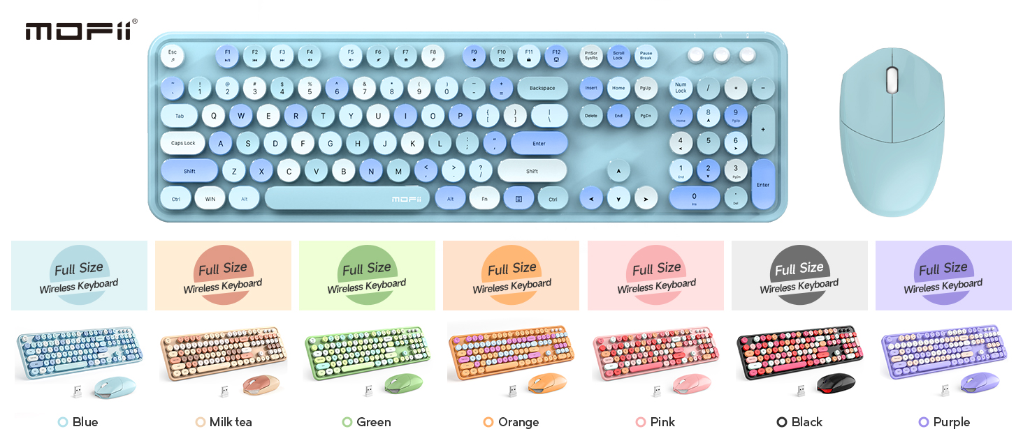 MOFII Wireless Keyboard and Mouse Combo