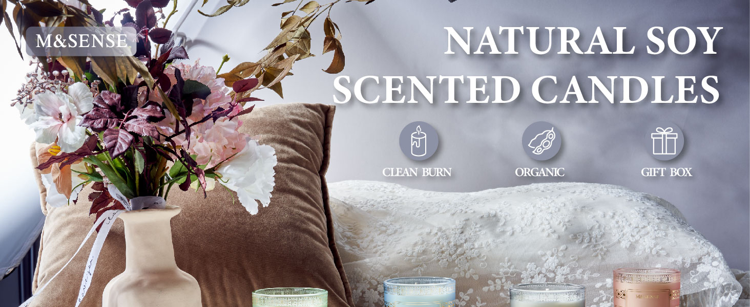 natural soy scented candles for home scented