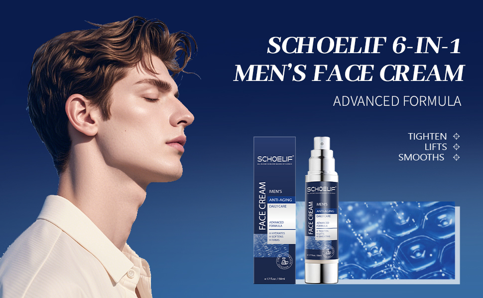 SCHOELIF MEN'S FACE CREAM-6-IN-1