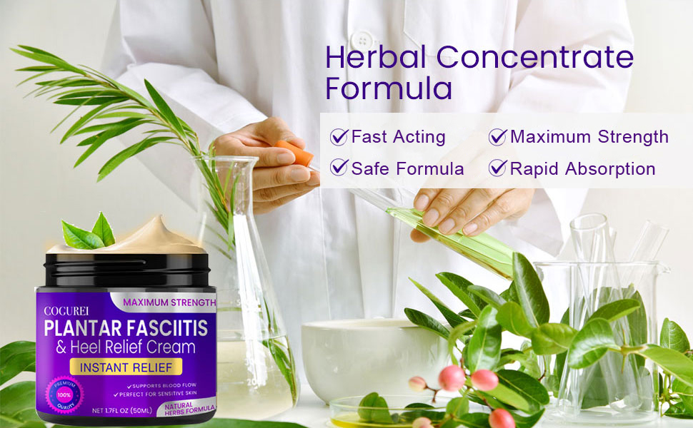 Plantar Fasciitis Relief Cream Herbal Therapy Product for Heel Spur