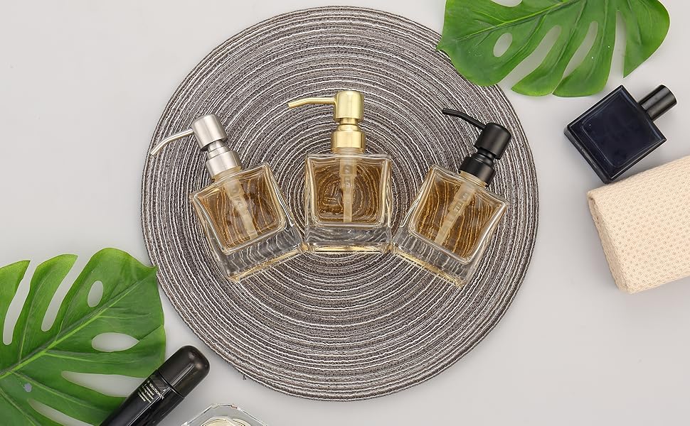glass soap dispenser