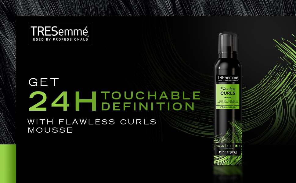 TRESemmé Flawless Curls Mousse Application