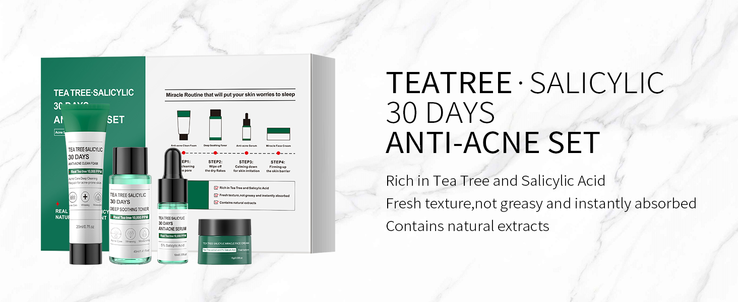 tea tree salicylic acid cleanser acne spot treatment