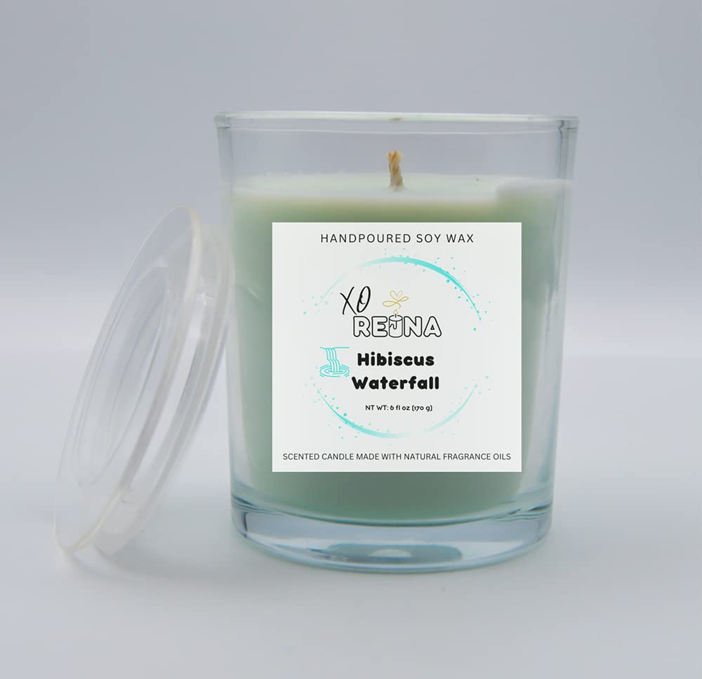 Hibiscus Waterfall Scented Candle, Wax Melts, and Hardcover Journal Set Bundle 12oz Candle - Image 3