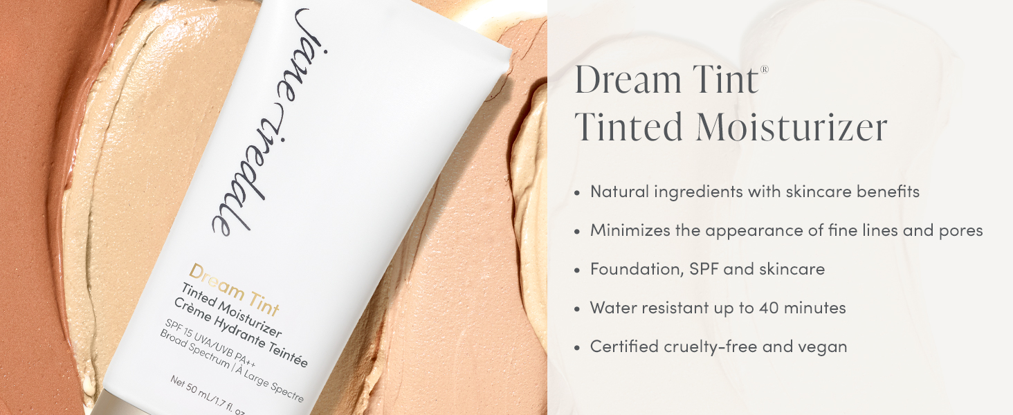 jane iredale dream tint tinted moisturizer clean makeup foundation spf
