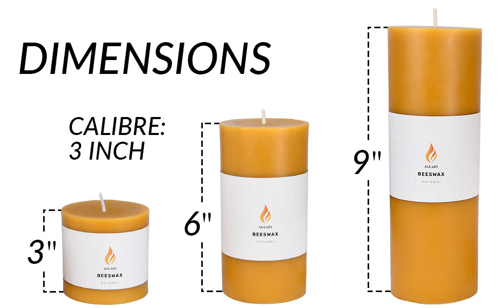 Beeswax Pillar Candle