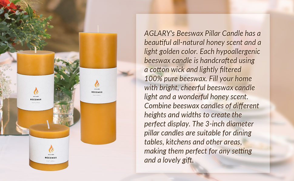 Beeswax Pillar Candle