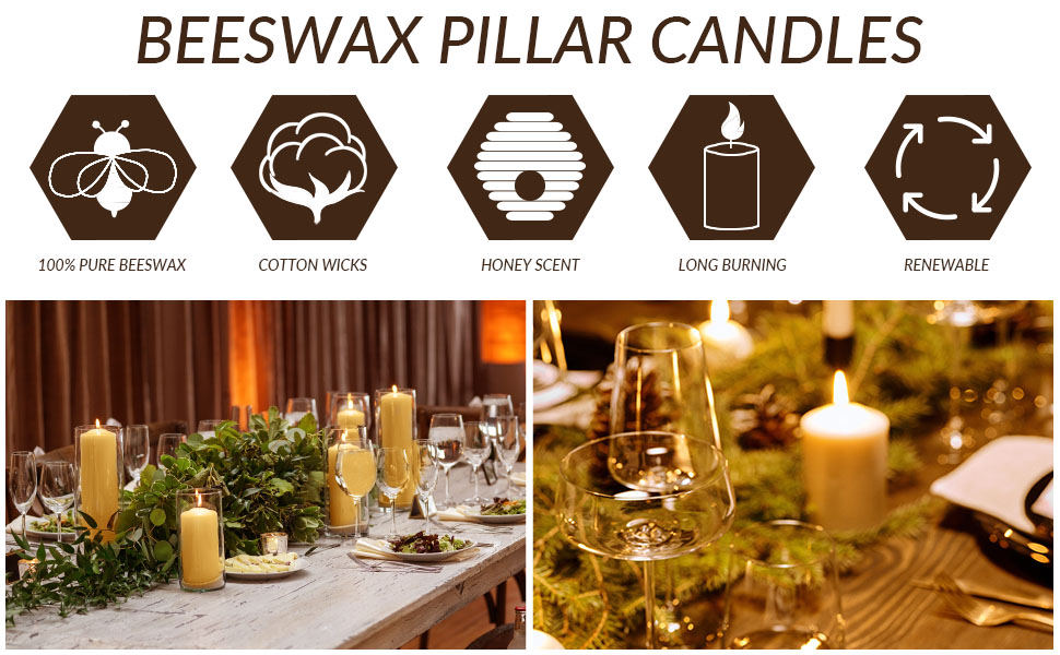 Beeswax Pillar Candle