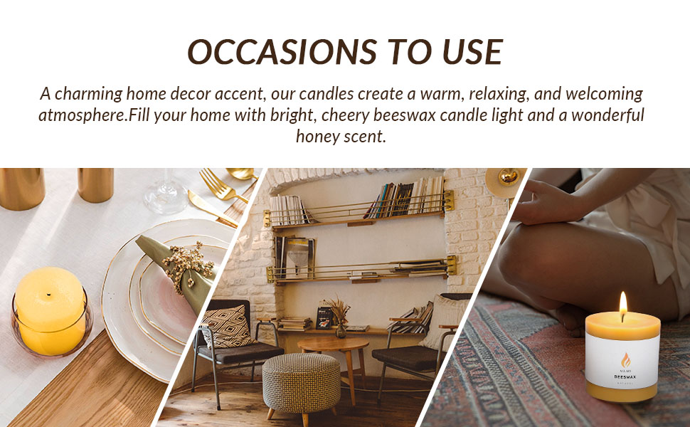 Beeswax Pillar Candle