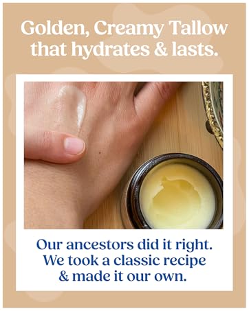 natural wrinkle treatment tallow cream organic tallow cream handmade skincare small batch anti-aging