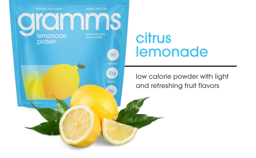 gramms clear whey protein women men Sugar Free Lactose Free