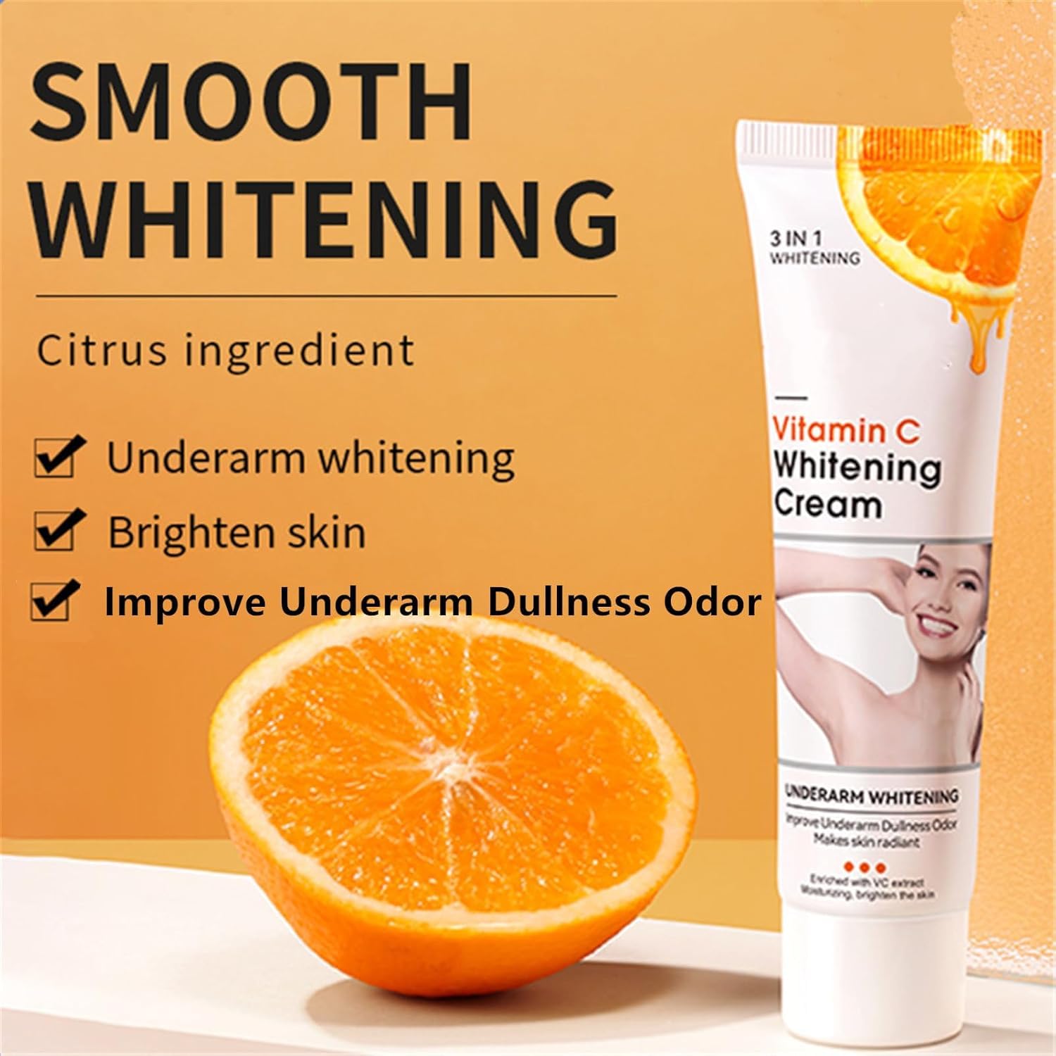 50g Vitamin C Skin Lightening Cream for Women, Dark Spot Remover for Body and Intimate Areas - Image 3