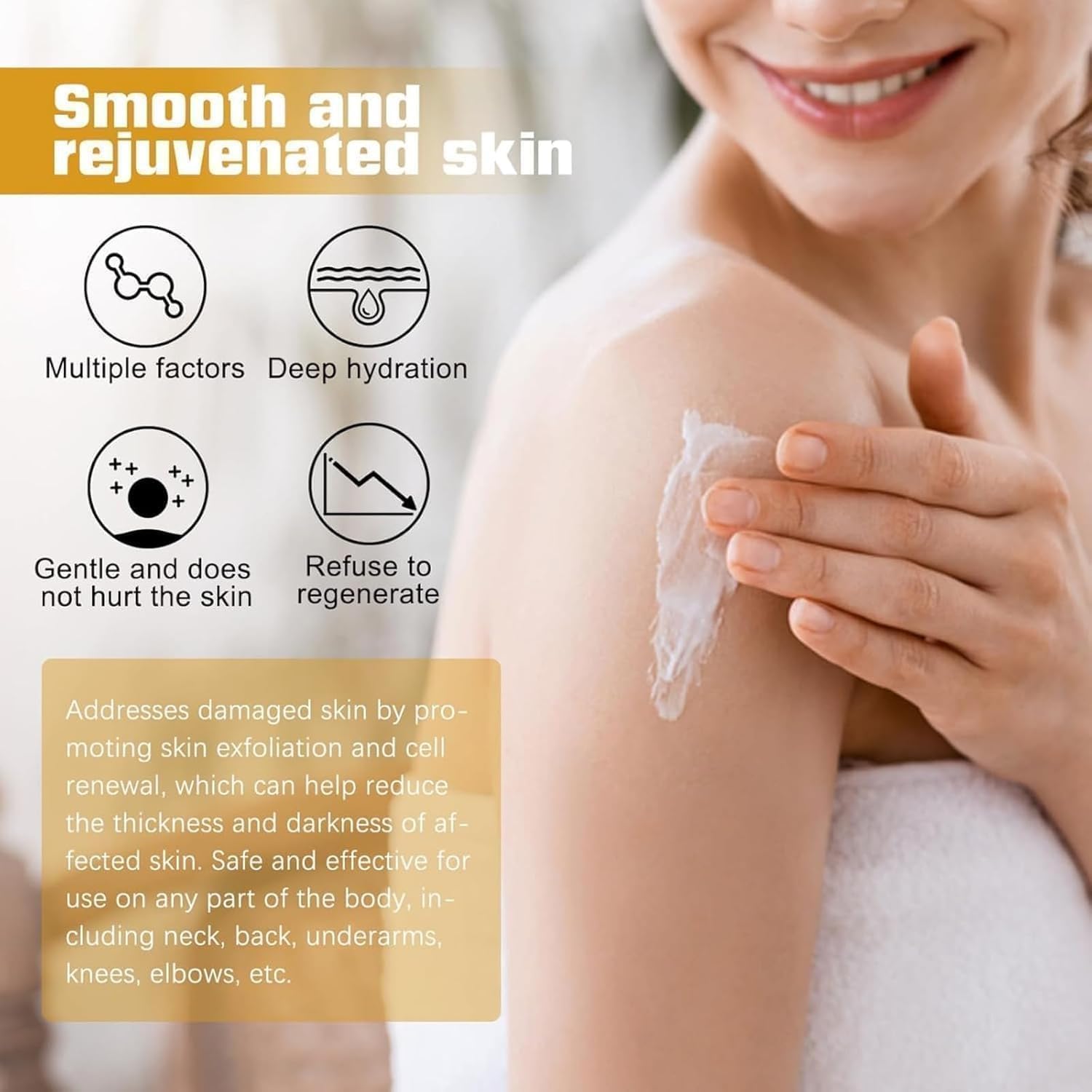 50g Vitamin C Skin Lightening Cream for Women, Dark Spot Remover for Body and Intimate Areas - Image 6