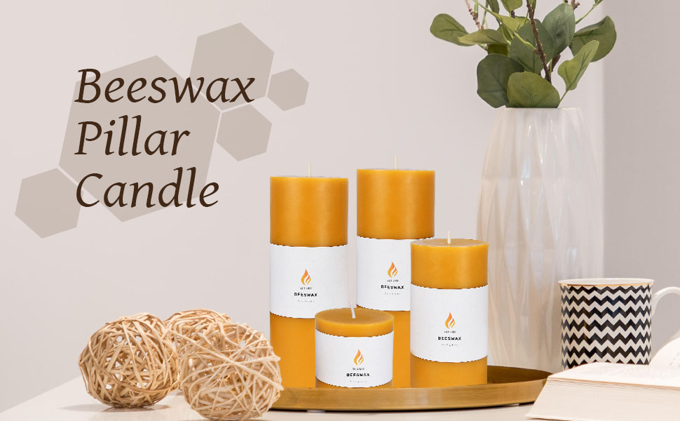 Beeswax Pillar Candle