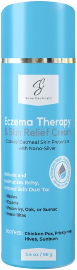 Eczema Therapy Skin Relief Cream 3.4oz for Rashes, Hives, Irritation, Sunburn, Bites - Image 2