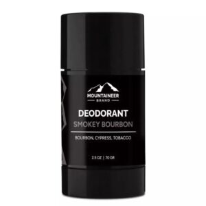 Natural Aluminum-Free Deodorant Stick by Mountaineer Brand | Stay Fresh With Nontoxic Ingredients | 2.5 oz (Smokey Bourbon)